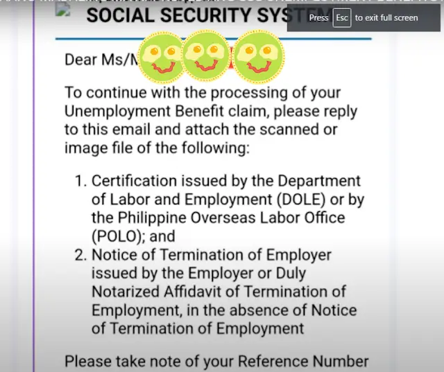 SSS Unemployment Benefits