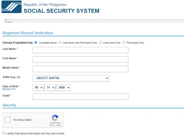 SS number online application